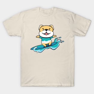 Surfing French  Bulldog T-Shirt